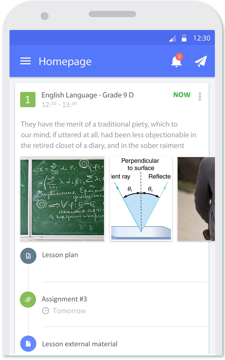 Teachers mobile app