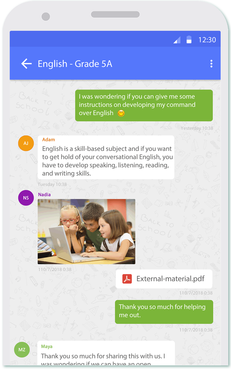 LMS mobile app